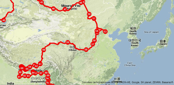 From Mongolia to India